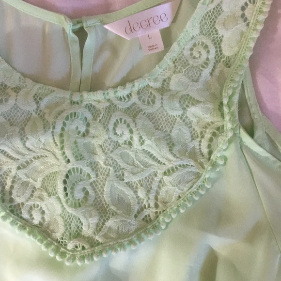 Flowy off the shoulder blouse. Mint color - Picture 5 of 6